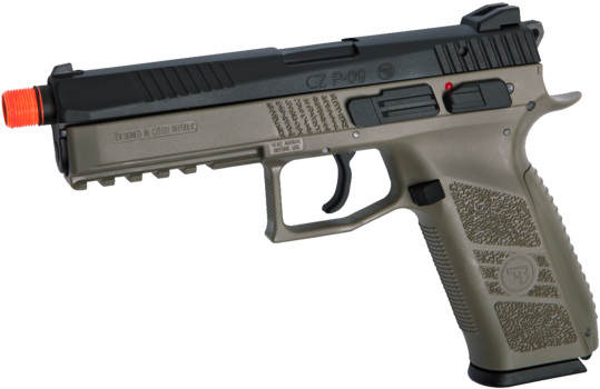 Asg Cz P09 Gbb Airsoft Pistol Tan - Airsoft Pistols (760x760), Png Download