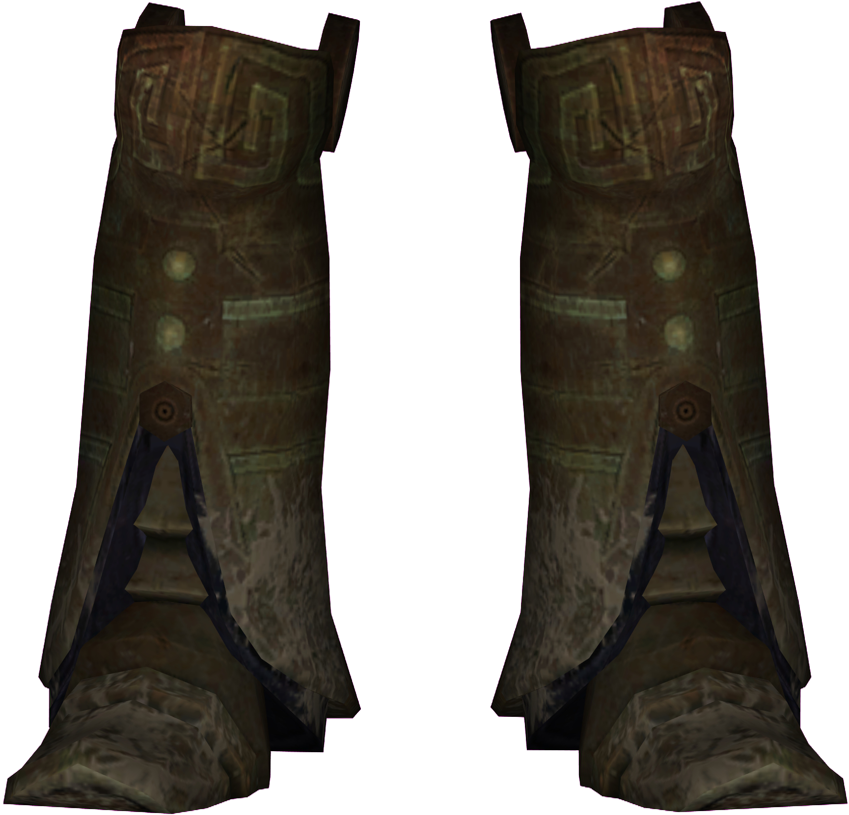 Male - Dwemer Skyrim Armour Boots (1792x1754), Png Download