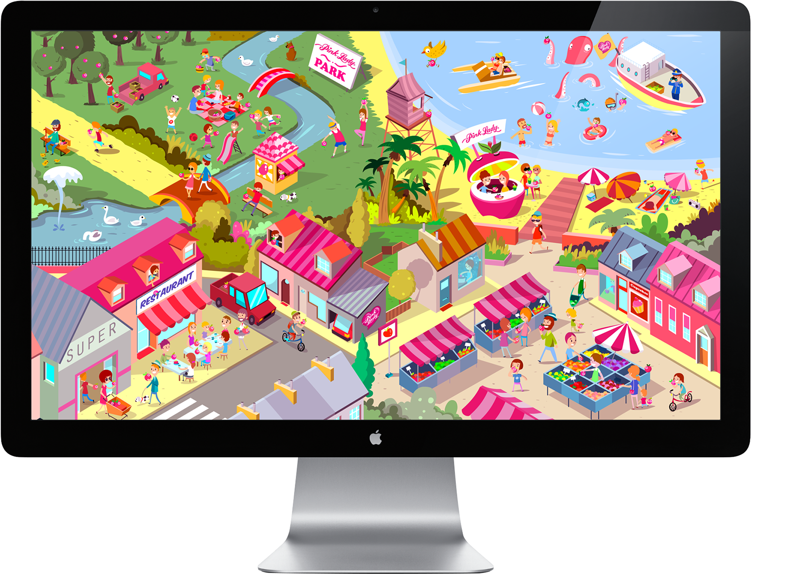 Pink Lady Facebook Game - Mac For Editing (1920x1339), Png Download