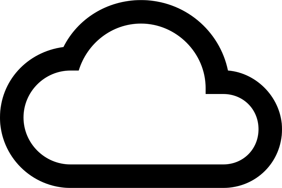 Cloud Outline Comments - Portable Network Graphics (980x654), Png Download