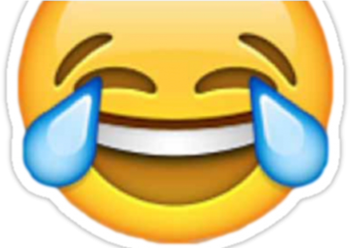 Oxford Dictionary Have Named The Bloody 'cry Laughing' - Crying Laugh Emoji Transparent Background (752x501), Png Download
