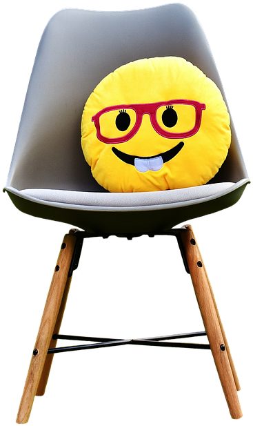 Smiley, Funny, Cheerful, Colorful, Emoticon, Laugh - Magideal Emoji Emoticon Pillow Sofa Back Cushion Office (489x720), Png Download