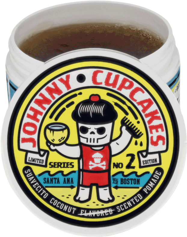 Suavecito X Johnny Cupcakes Strong Hold Coconut Scented - Suavecito X Johnny Cupcakes Original Hold Pomade (1000x800), Png Download