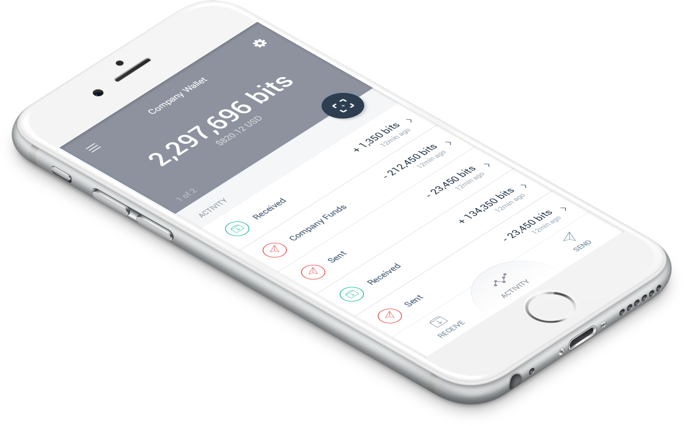 The Secure, Shared Bitcoin Wallet - Mobile Phone (1339x835), Png Download
