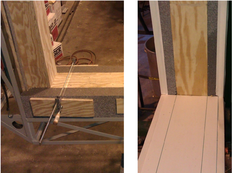 Nstallation Of Specimen Frame Insulation Around Support - Ncyp Small Wall Hanging Brass Hexagon Glass Artwork (850x594), Png Download