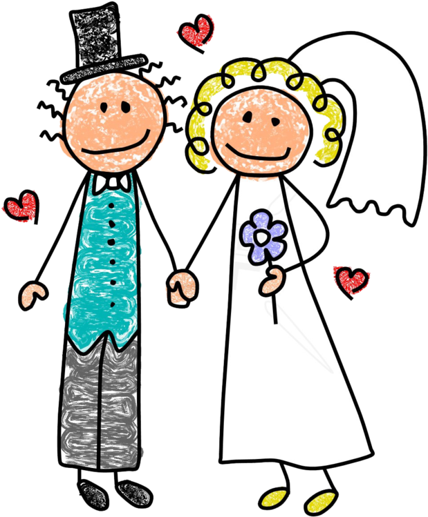 1 - Happy Anniversary Stick People Figures (1017x900), Png Download