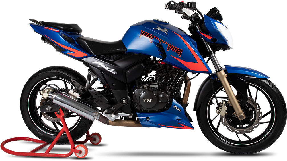 Tvs Racing Bikes - Apache 200 4v Modified (1125x693), Png Download