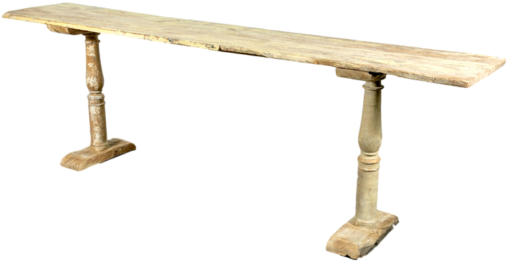 Late 19th Century French Provencal Painted Wood Console - Sofa Tables (800x533), Png Download