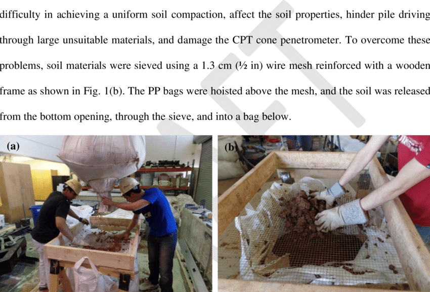 −soil Handing With A Pp Bag - A. Handing (850x577), Png Download