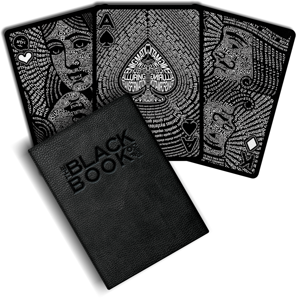 The Black Book Of Cards Mind = Blown - Black Play Card (1080x1064), Png Download