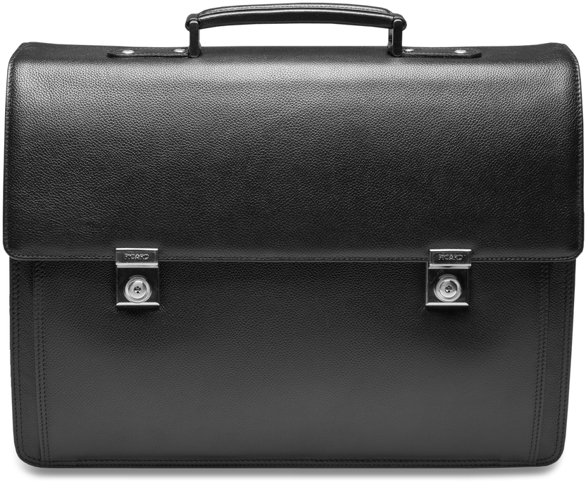 Picard Business Aberdeen 17'' Briefcase Leather Black (1000x1000), Png Download