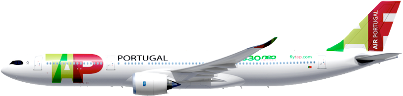 Airbus A330neo - Tap A330 (1150x400), Png Download