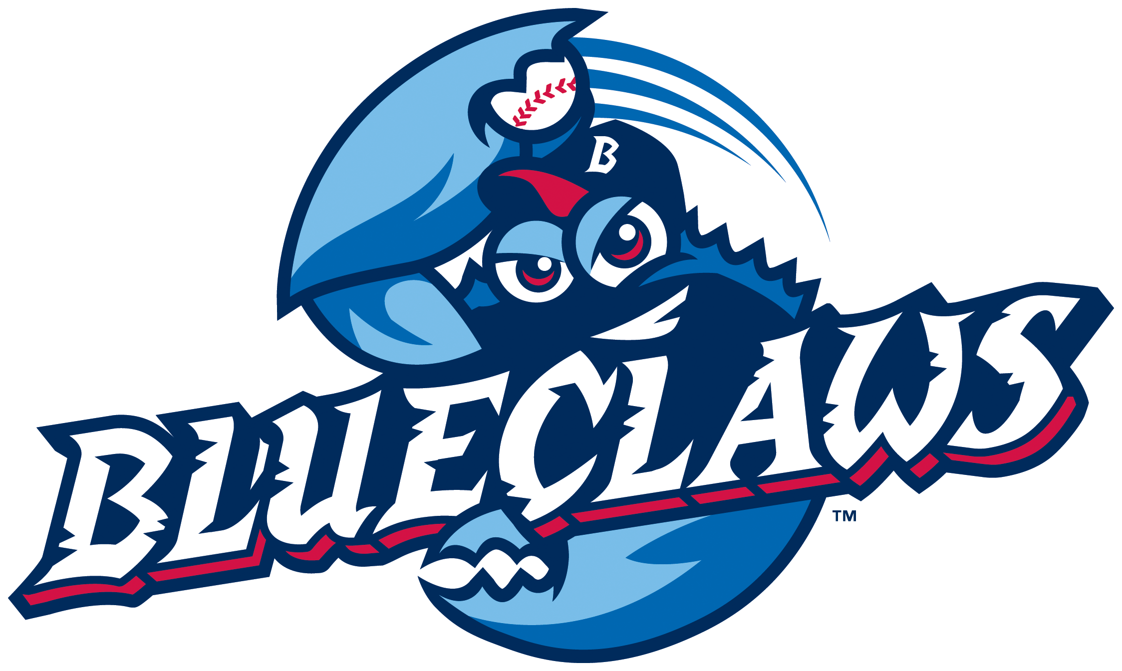 Lakewood Blueclaws Logo (2248x1345), Png Download