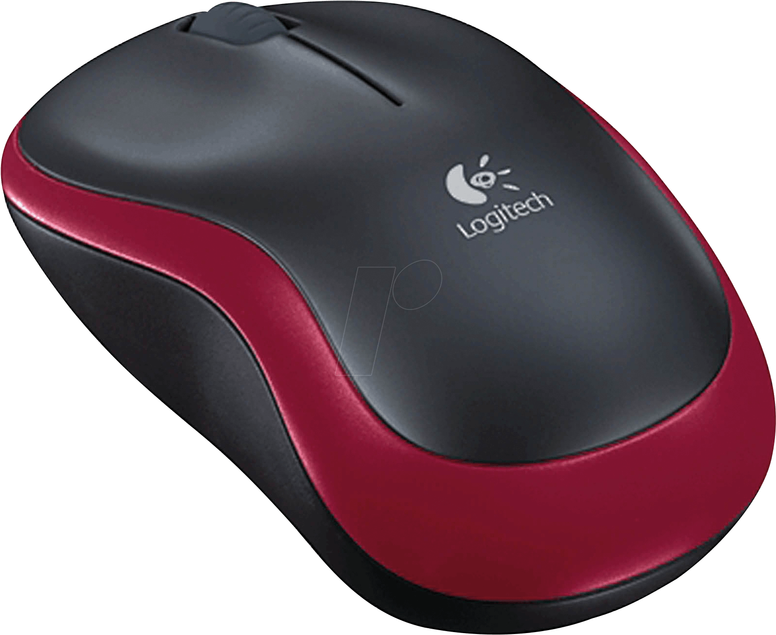 Wireless Mouse Red Logitech 910-002240 - Logitech M 185 Wireless Mouse Usb Cordless Notebook (1600x1308), Png Download