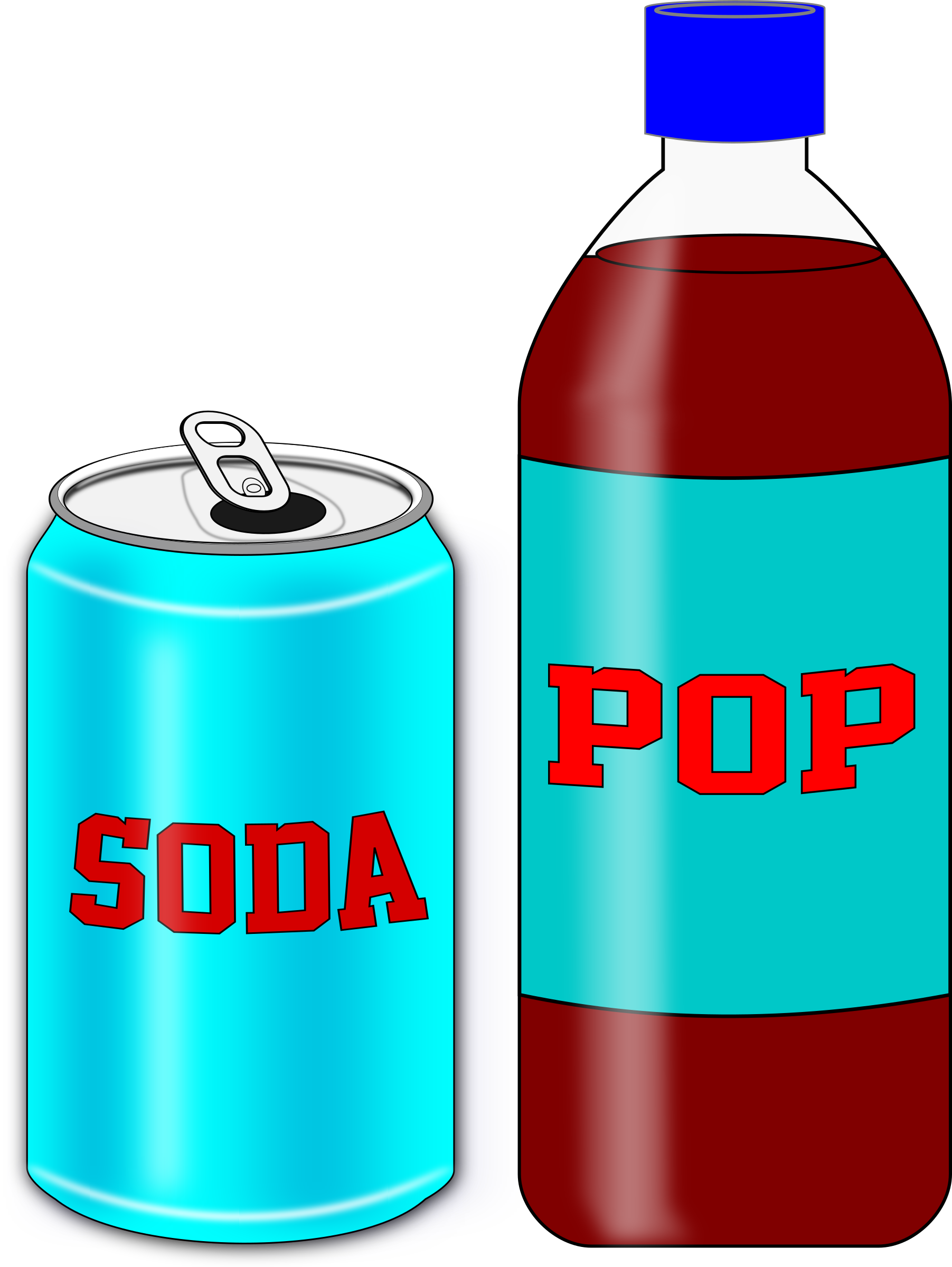 Big Image - Soft Drink Can Clipart (1803x2400), Png Download
