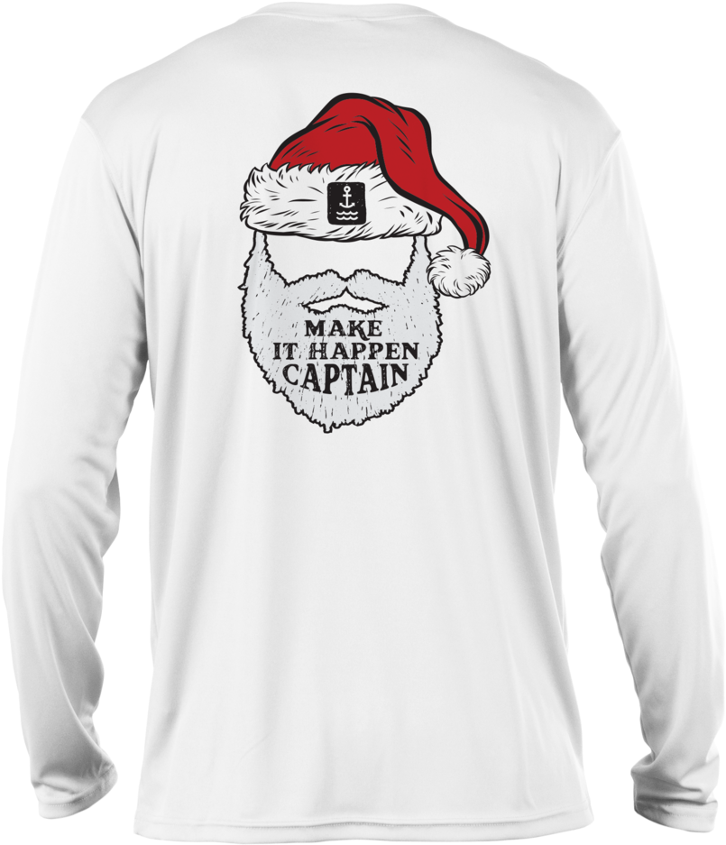 Captain Christmas L/s - Red Right Relax (828x1024), Png Download
