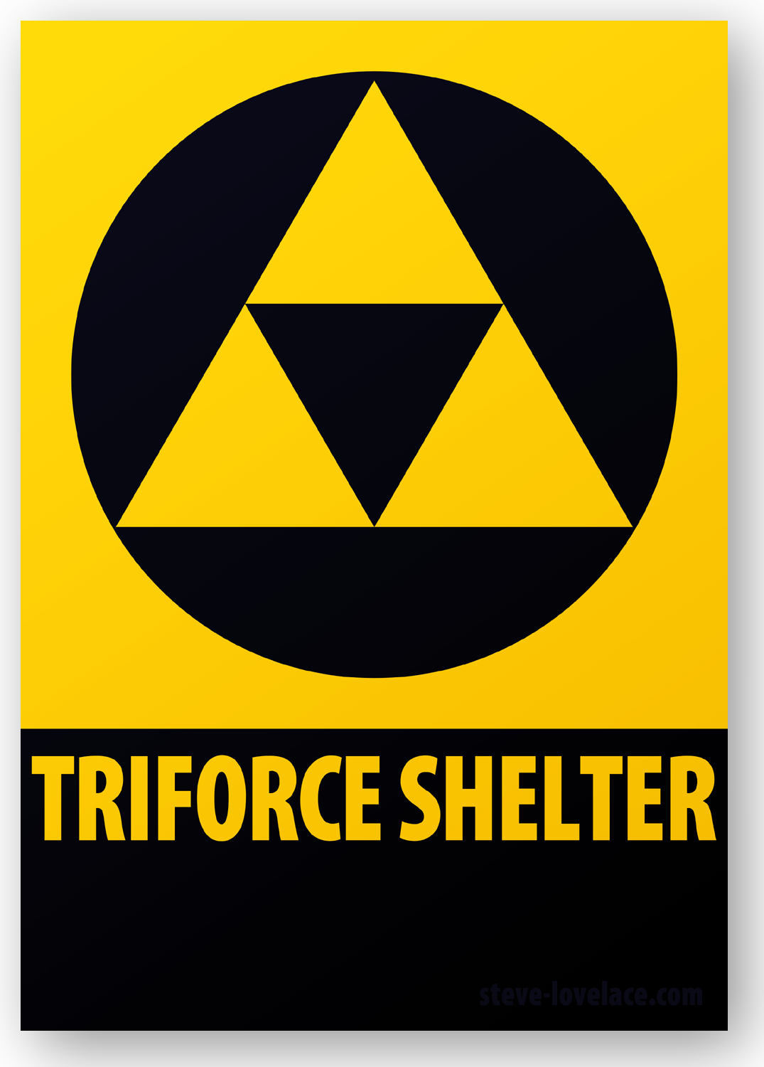 Triforce Fallout Shelter Sign - Camera Dahua Ngoài Trời (1075x1500), Png Download