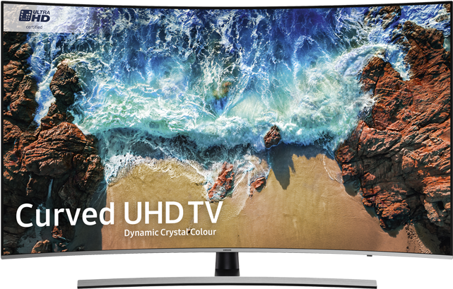 Samsung Ue55nu8500 55" Curved Smart 4k Ultra Hd Certified - Samsung Ue49nu8000 (640x640), Png Download