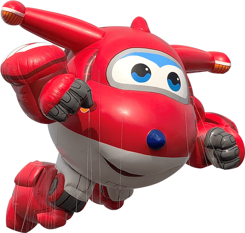 Image Jett <br> By Super Wings - Macy's Parade 2018 Balloons (800x800), Png Download