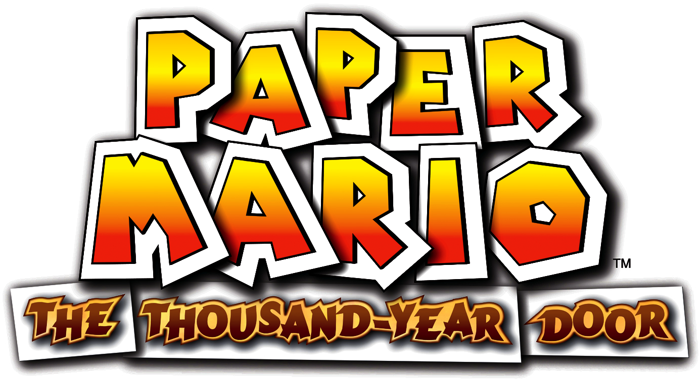 It Is The Official Logo For The Game, A Guy Simply - Paper Mario The Thousand Year Door Png (1500x840), Png Download
