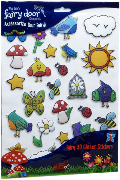 Irish Fairy Door Glitter Stickers - Irish Fairy Door Rainbow Decal By The Irish Fairy Door (1024x768), Png Download