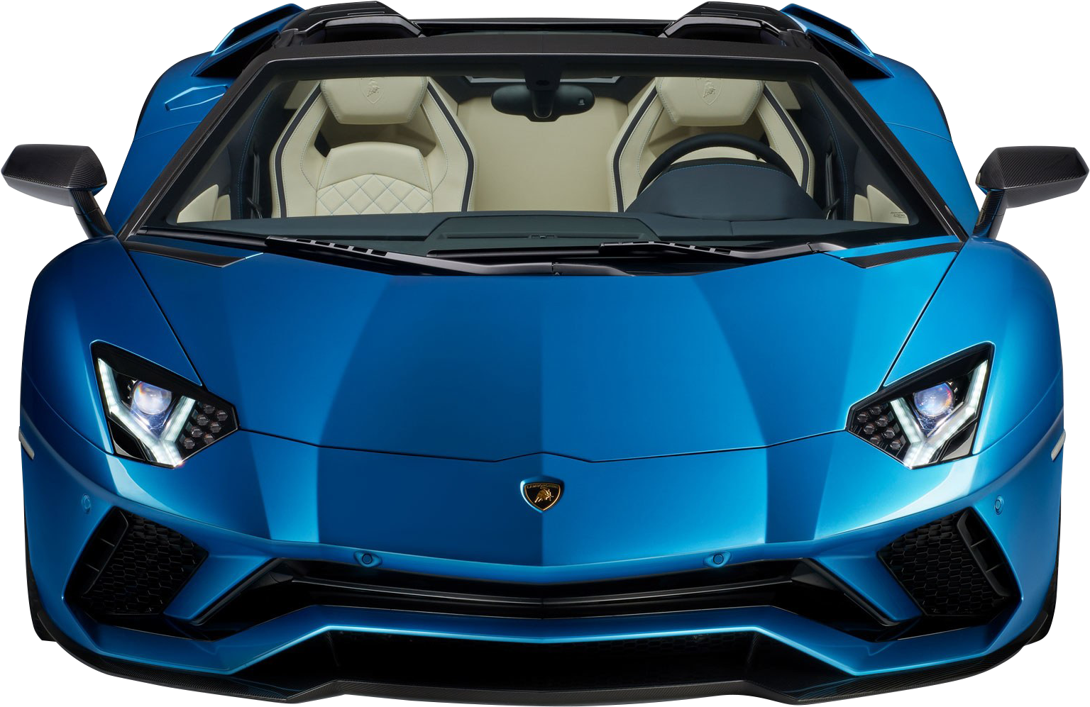 Download - Lamborghini Aventador S Roadster Front View (1617x1050), Png Download