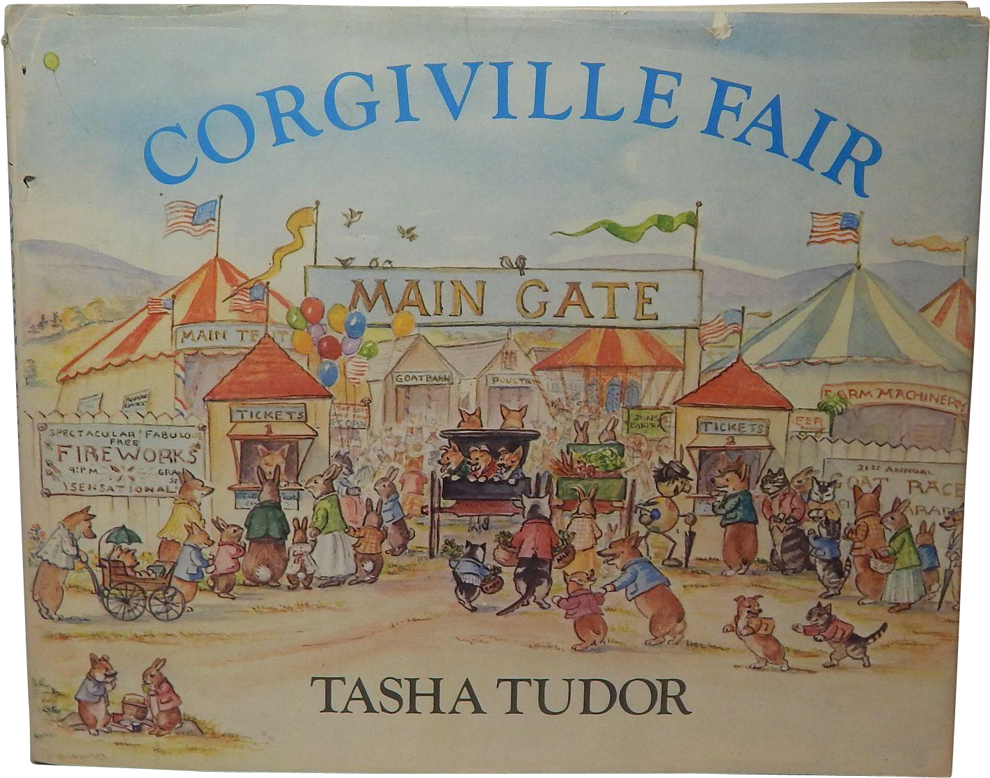Vintage Little Black Dress - Tasha Tudor Corgiville Fair (1421x1421), Png Download