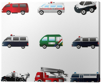 Vector Illustration Of Different Types Car Canvas Print - Vector Graphics (400x400), Png Download