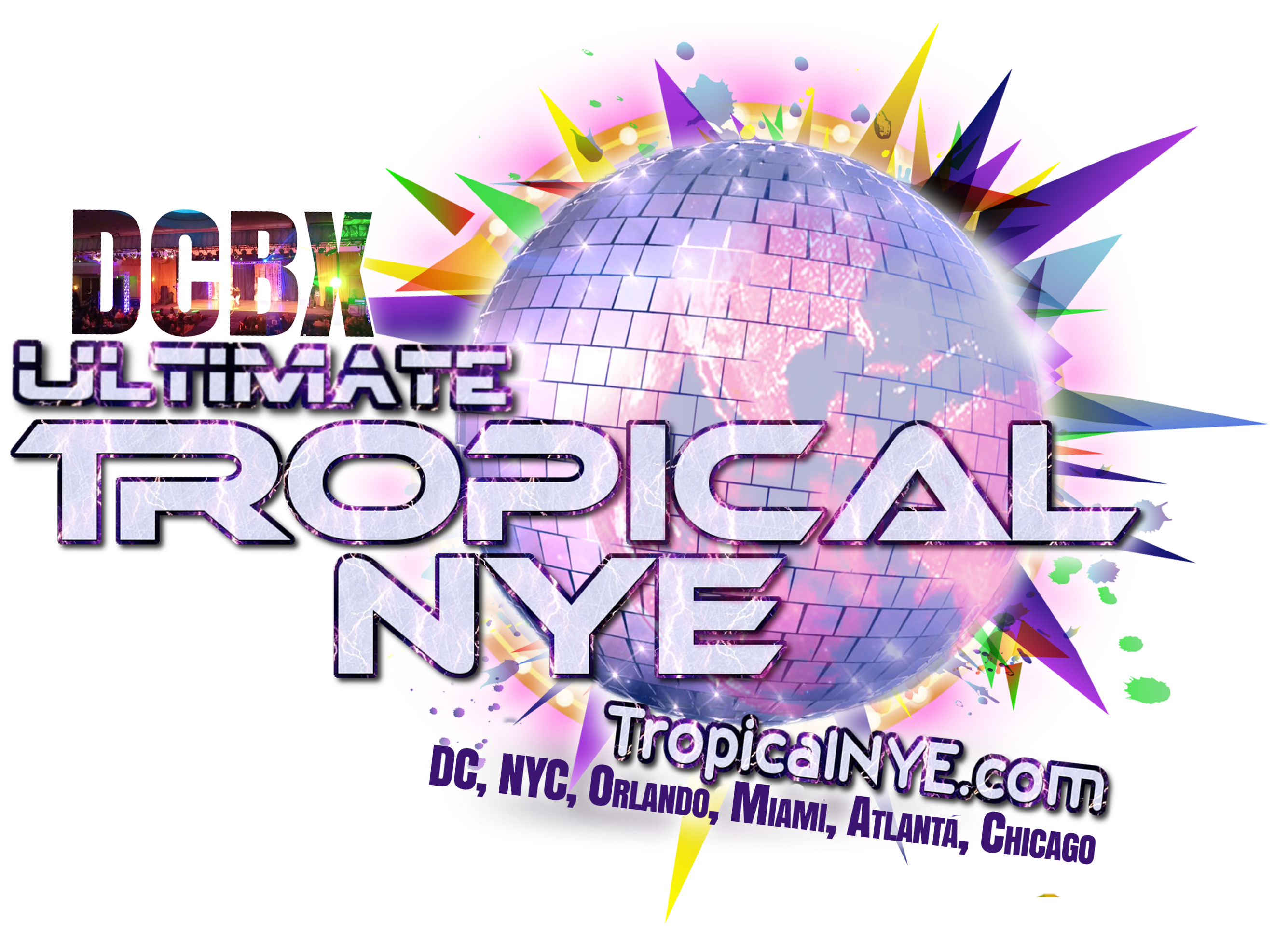 Dcbx's 6th Annual Ultimate Tropical New Year's Eve - Washington, D.c. (2672x2100), Png Download