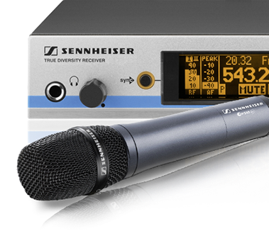 Sennheiser Ew300 Radio Mic System For Hire Or Rental - Sennheiser Ew 300 G3 Microphone (379x326), Png Download