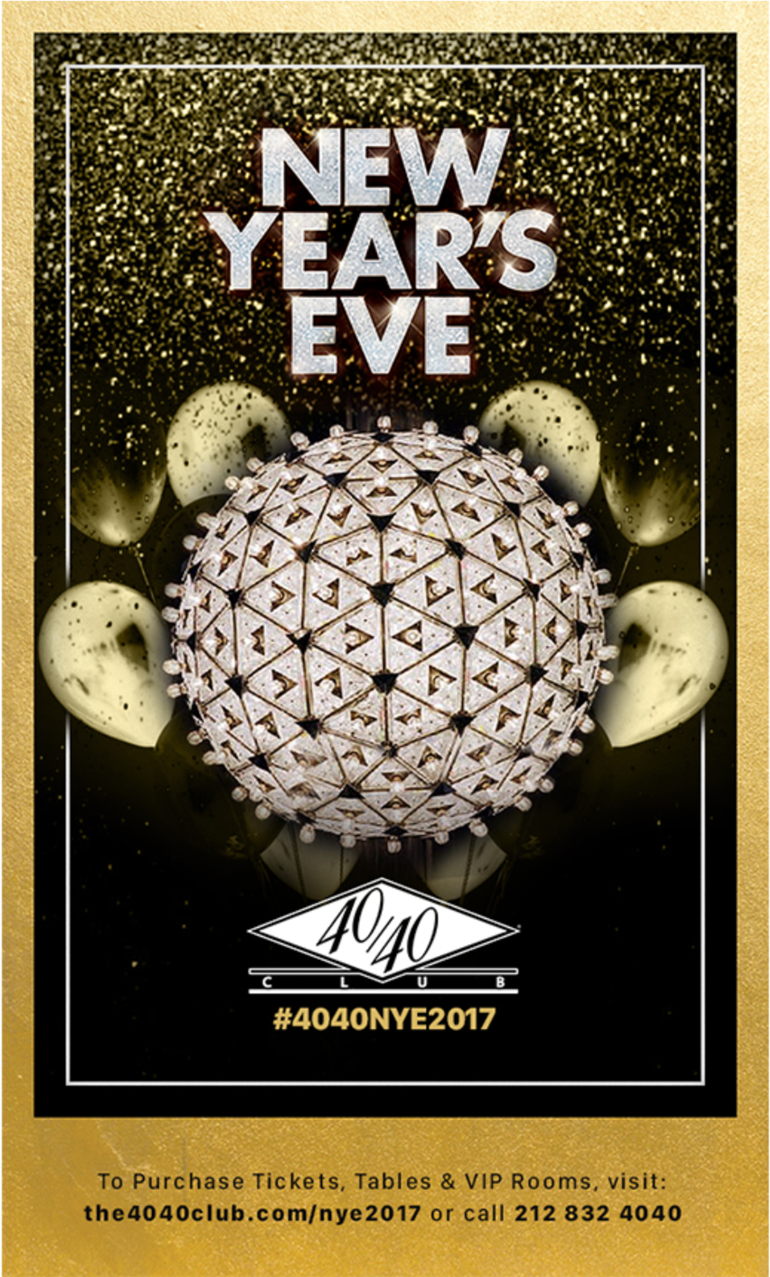 The 40/40 Club New Years Eve Bash - New Year's Eve (1360x1828), Png Download