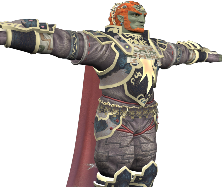 Download Zip Archive - Ganondorf Super Smash Bros Wii U Model (750x650), Png Download