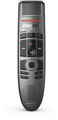 Speechmike Premium Air Wireless Dictation Microphone - Philips Smp-3700 Speechmike Push-button (323x404), Png Download