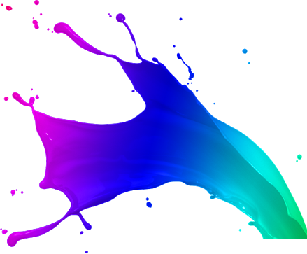 Color Splash Png Download - Blue Paint Splash Free (439x363), Png Download