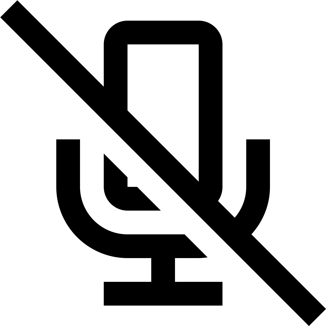 It's A Logo Of A Microphone - No Microphone Icon (1600x1600), Png Download