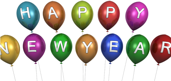 Things To Do With Kids For New Year's Eve - 3d Png Happy New Year (593x315), Png Download
