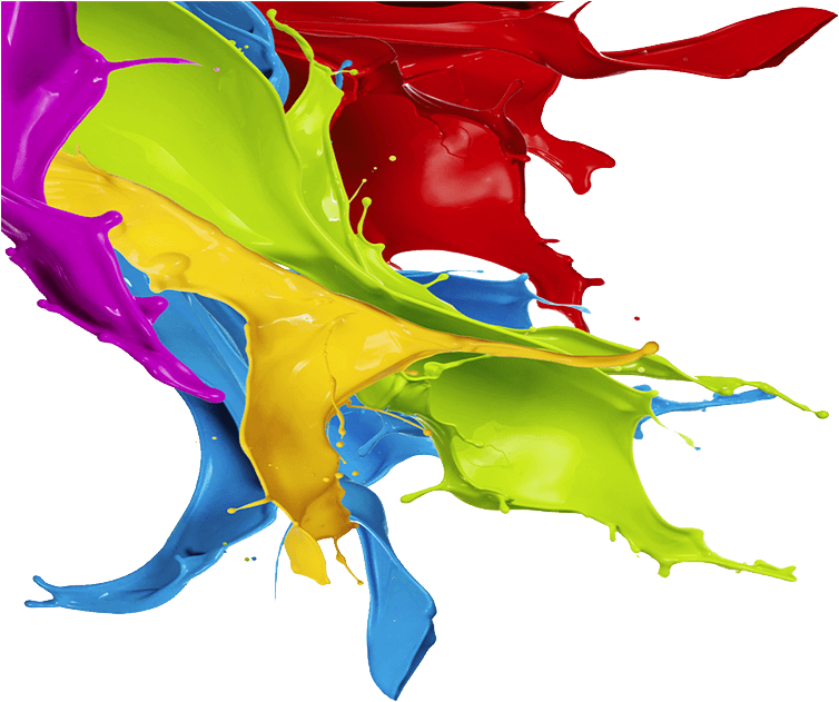 Colour Splash Paint Png - Multi Colour Paint Splash Png (767x636), Png Download
