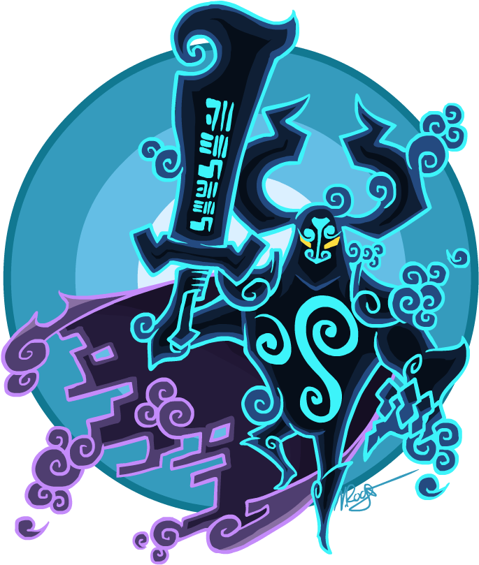 Author Comments - Wind Waker Phantom Ganon Drawing (700x840), Png Download