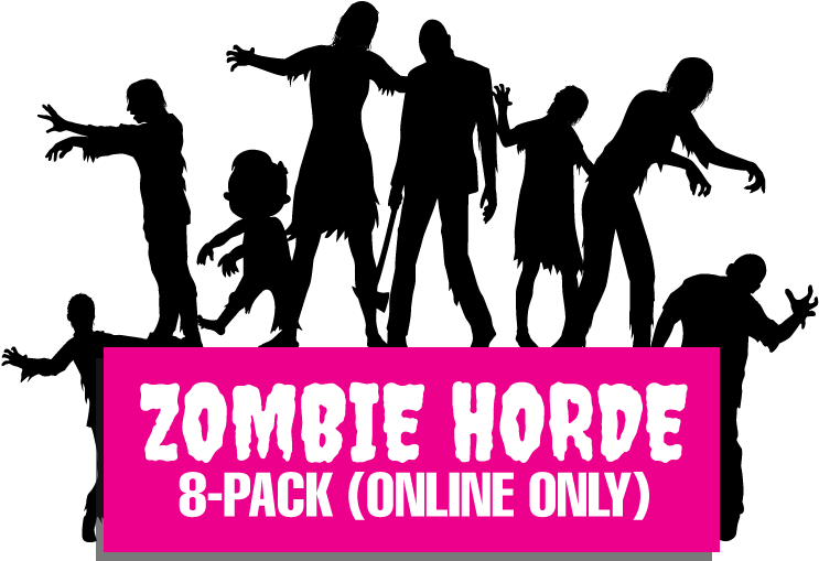 Vector Zombie Horde - Transparent Background Zombies Clip Art (770x578), Png Download
