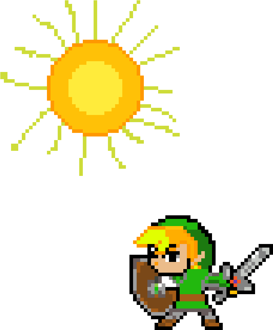 Zelda Vs Ganon - Toon Link Pixel Png (1200x1200), Png Download