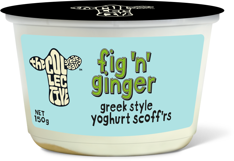 Fig 'n' Ginger Scoff'r - The Collective Greek Style Yoghurt Tub Fig 'n' Ginger (1000x700), Png Download