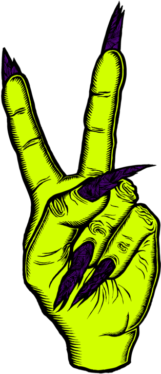 Transparent Transexuals - Zombie Hand Drawing Png (361x750), Png Download