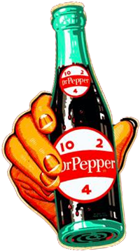 Dr Pepper Vintage Logos (350x395), Png Download