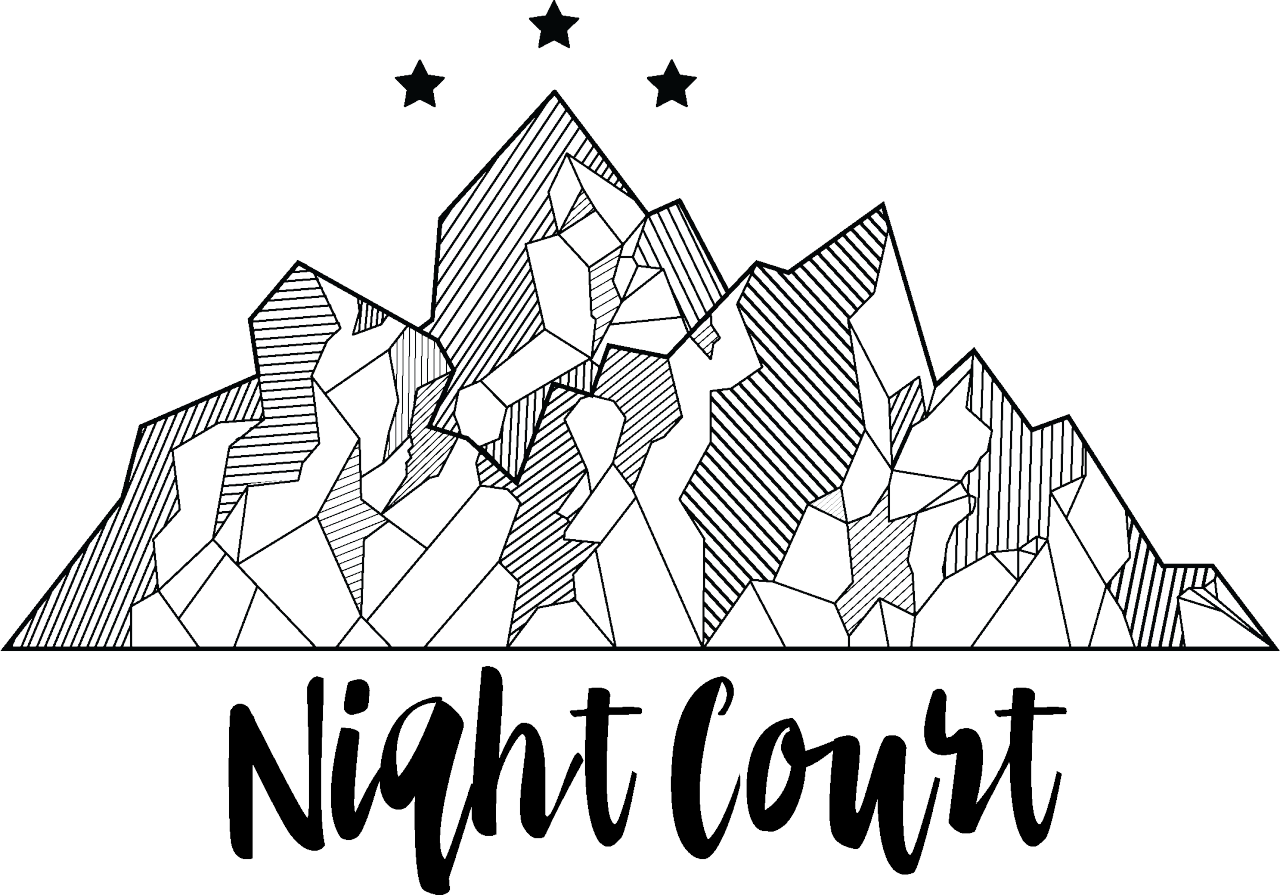 Night Court Mountain Vector - Night Court Mountains (1280x895), Png Download