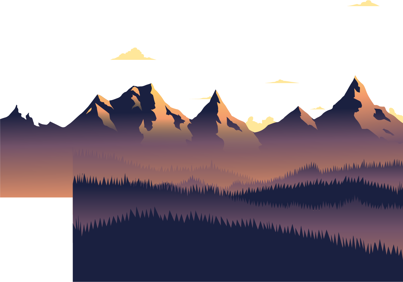 Image Free Download Download Transprent Png Free Angle - Mountain Sunset Vector (1315x919), Png Download