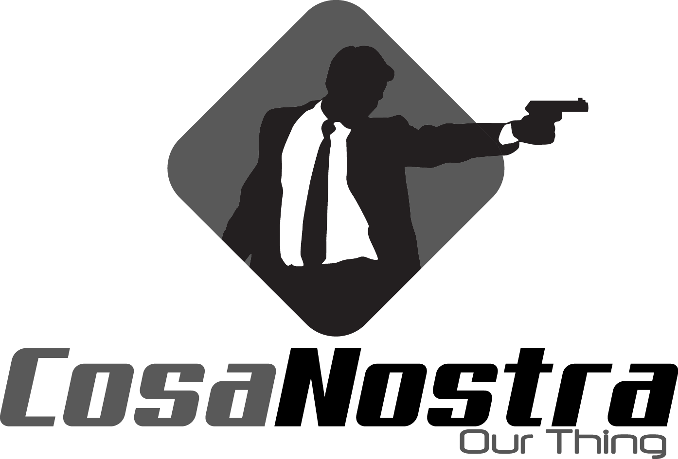 Cosa Nostra Logo Update - American Mafia (1394x945), Png Download