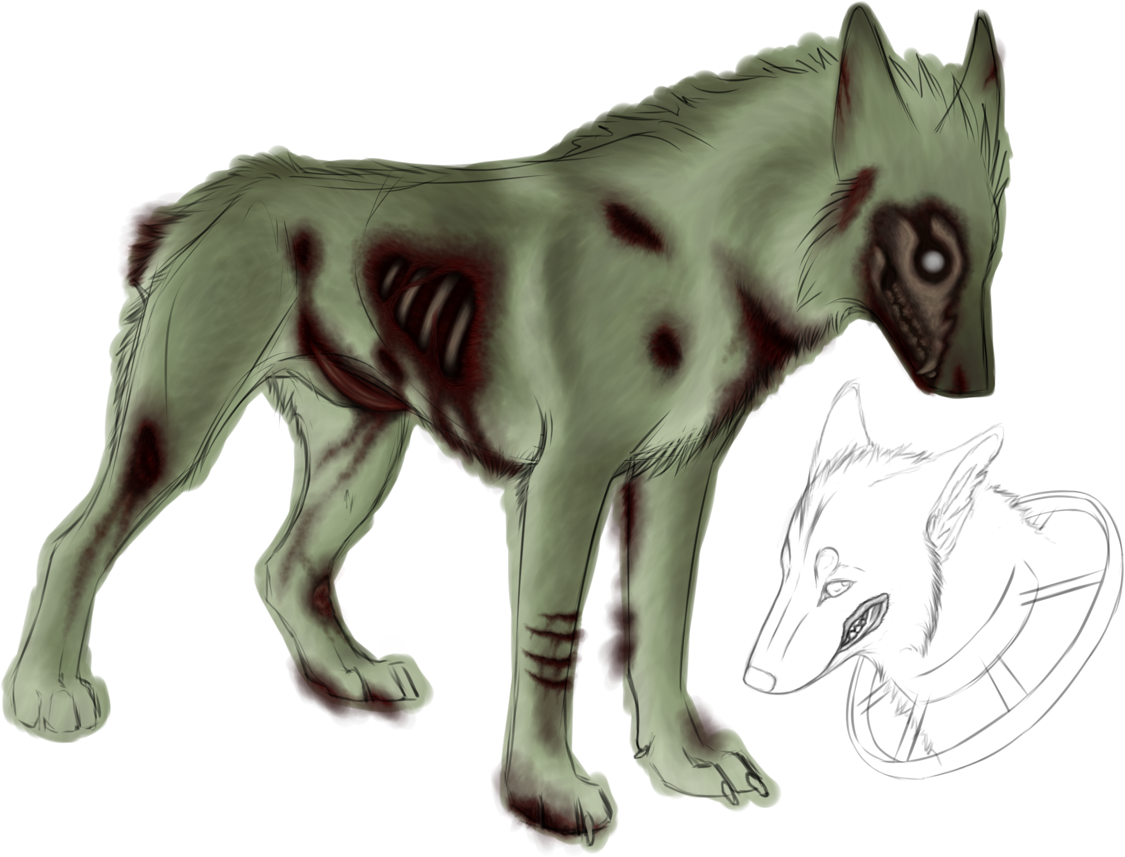 Zombie Dog Is Best Dog - Foal (2250x1750), Png Download