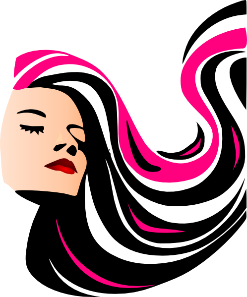 Long Hair Clipart (498x599), Png Download