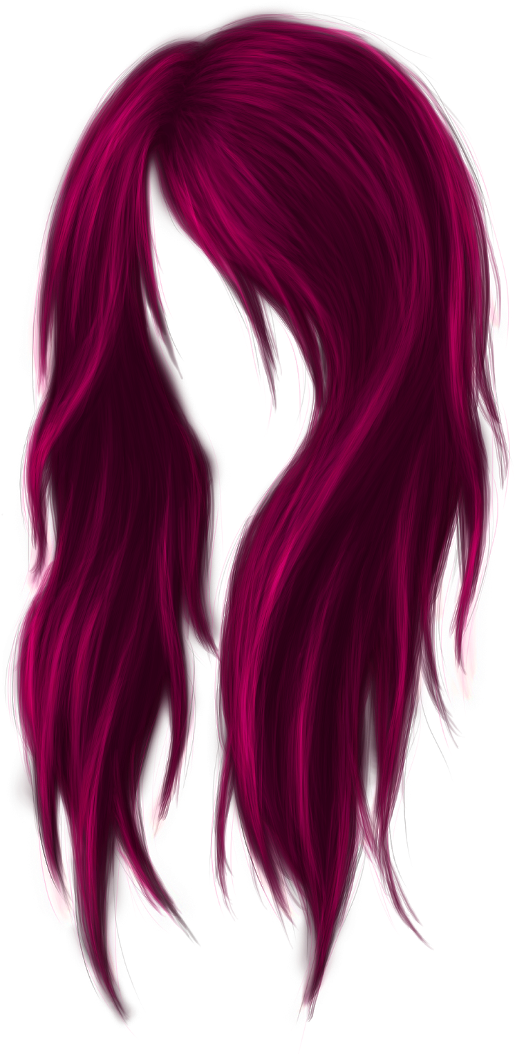 Painted Hair Psd By Vampiredarlla-d4dnbrs - Hair (1160x1600), Png Download