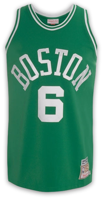 Boston Celtics - Bill Russel Framed Jersey (300x450), Png Download